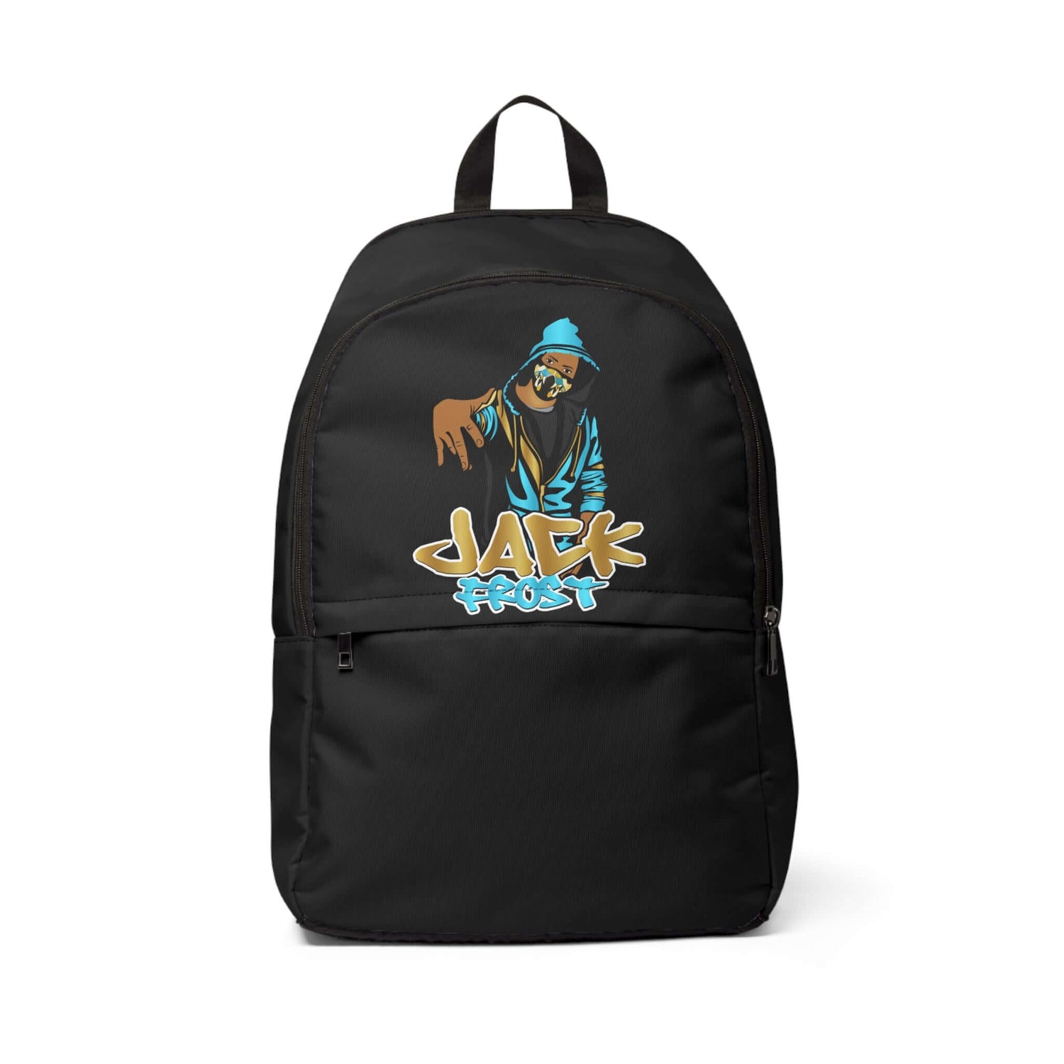 Jack Frost Graphic Unisex Fabric Backpack