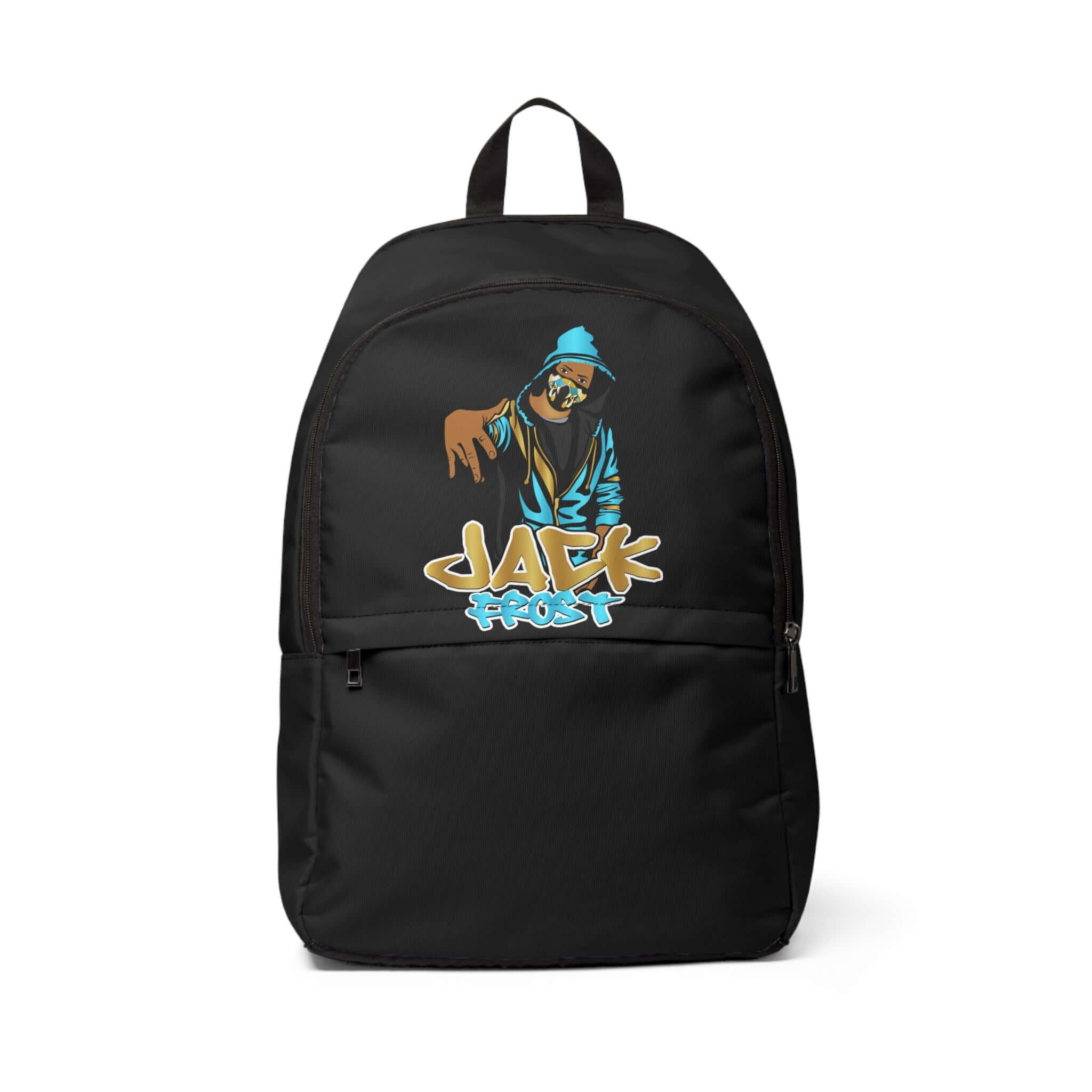 Jack Frost Graphic Unisex Fabric Backpack