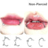 1Pc Stainless Steel Fake Nose Ring Hoop Septum Rings C Clip Lip Ring Earring Fake Nose Piercing Women Body Jewelry Non - Pierced - Kaiju Mafia