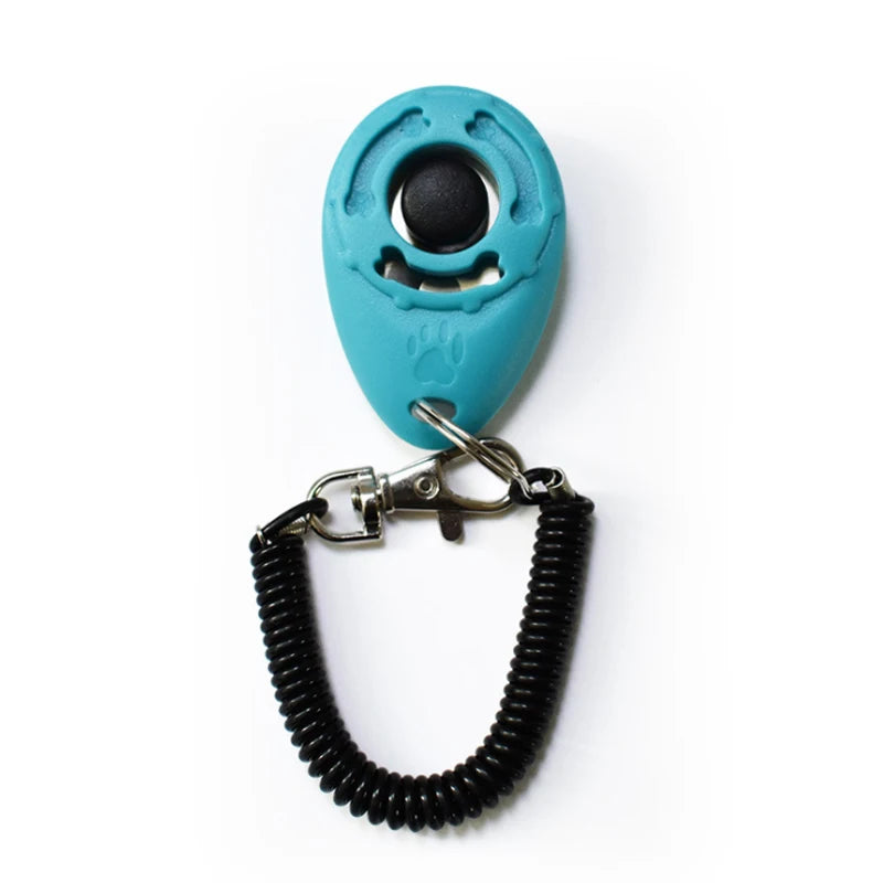 Adjustable Sound Clicker - Dog Training Tool with Wrist Strap and Key Chain