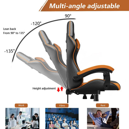 Ergo Gaming Chair with Headrest &amp; Lumbar Support - Kaiju Mafia