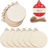 10/20Pcs Christmas Wooden Slices DIY Christmas Tree Hanging Pendants Decoration For Kids DIY Craft Christmas Ornaments Supplies - Kaiju Mafia