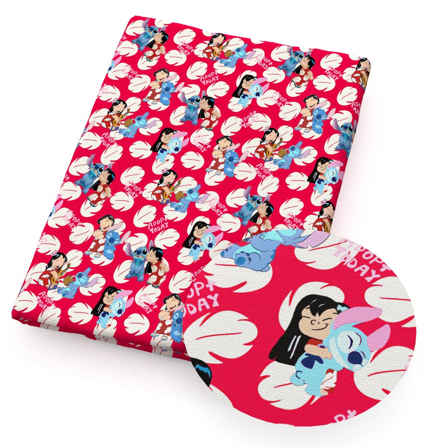 Disney Lilo And Stitch 50*145cm Polyester Cotton Fabric Sewing Quilting Fabric Needlework Material DIY Handmade - Kaiju Mafia