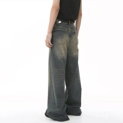 old blue washed denim pants old blue washed denim pants