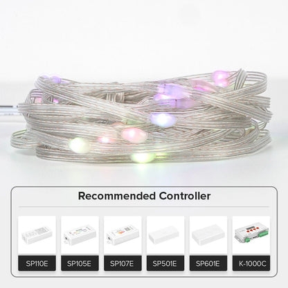 WS2812B RGBIC Christmas Lights LED String 5 m 50 leds WS2812 Birthday Party Room Decoration Light Addressable Individually DC5V - Kaiju Mafia