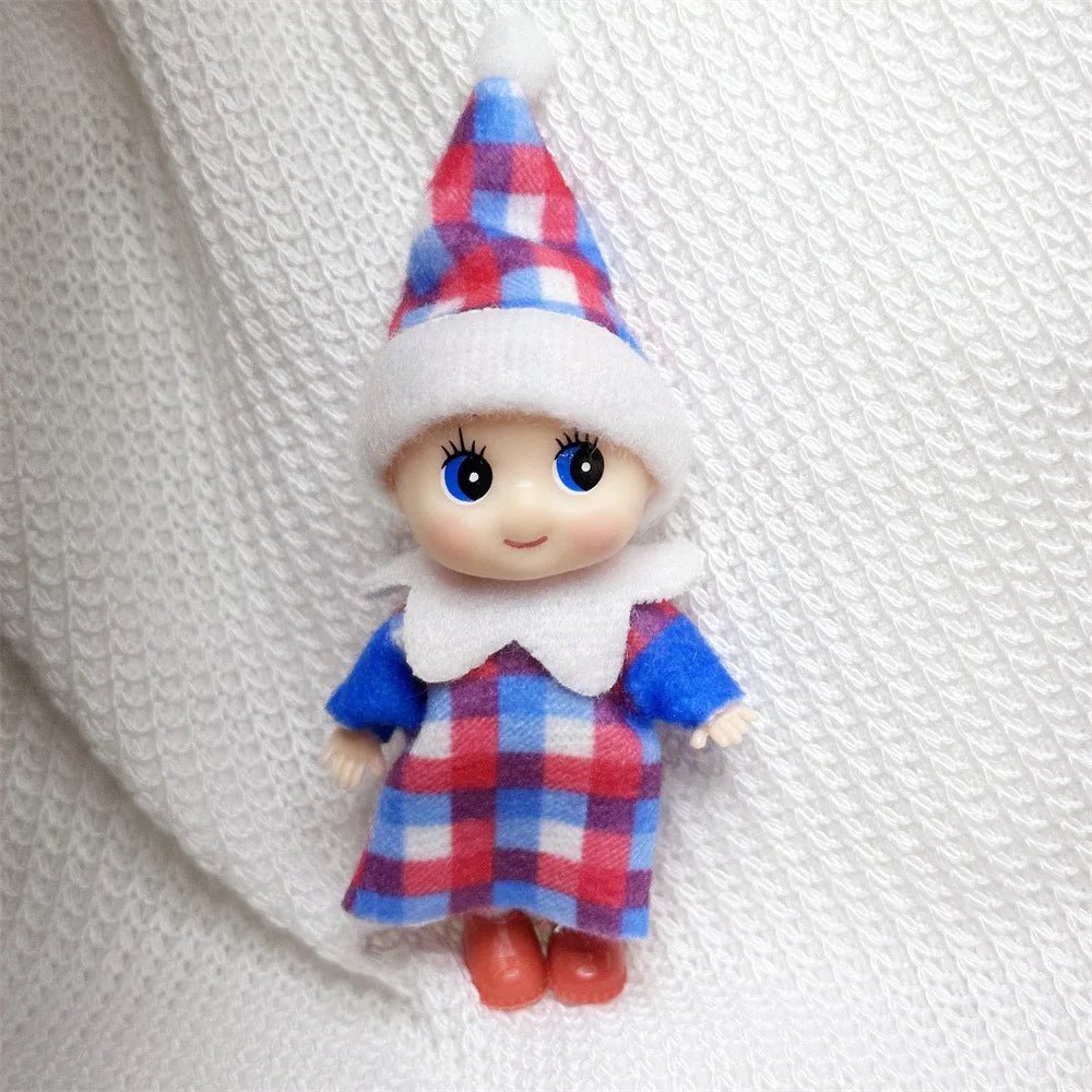 Christmas Mini Baby Elf Dolls Todder Elves Shining Kindness Craft Babies Doll Toy Decoration On The Shelf Gift For Girl Boy Kid - Kaiju Mafia
