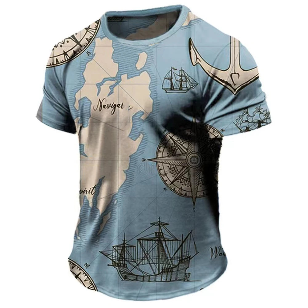 Vintage compass and nautical-themed men&