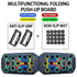 Portable Multifunctional Push - Up Board Set with Handles Foldable Fitness Equipment for Chest Abdomen Arms and Back Training - Kaiju Mafia