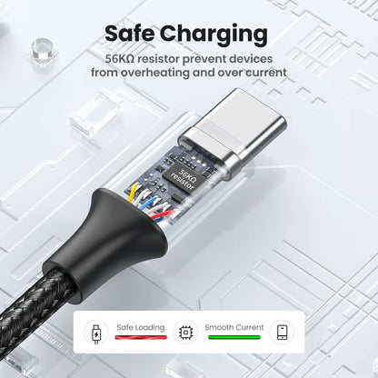 Fast Charging USB C Cable for Xiaomi Samsung iPhone iPad Poco