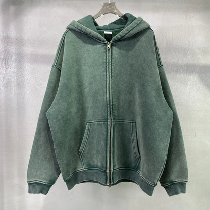 Batik fleece zippered hoodie - Kaiju Mafia