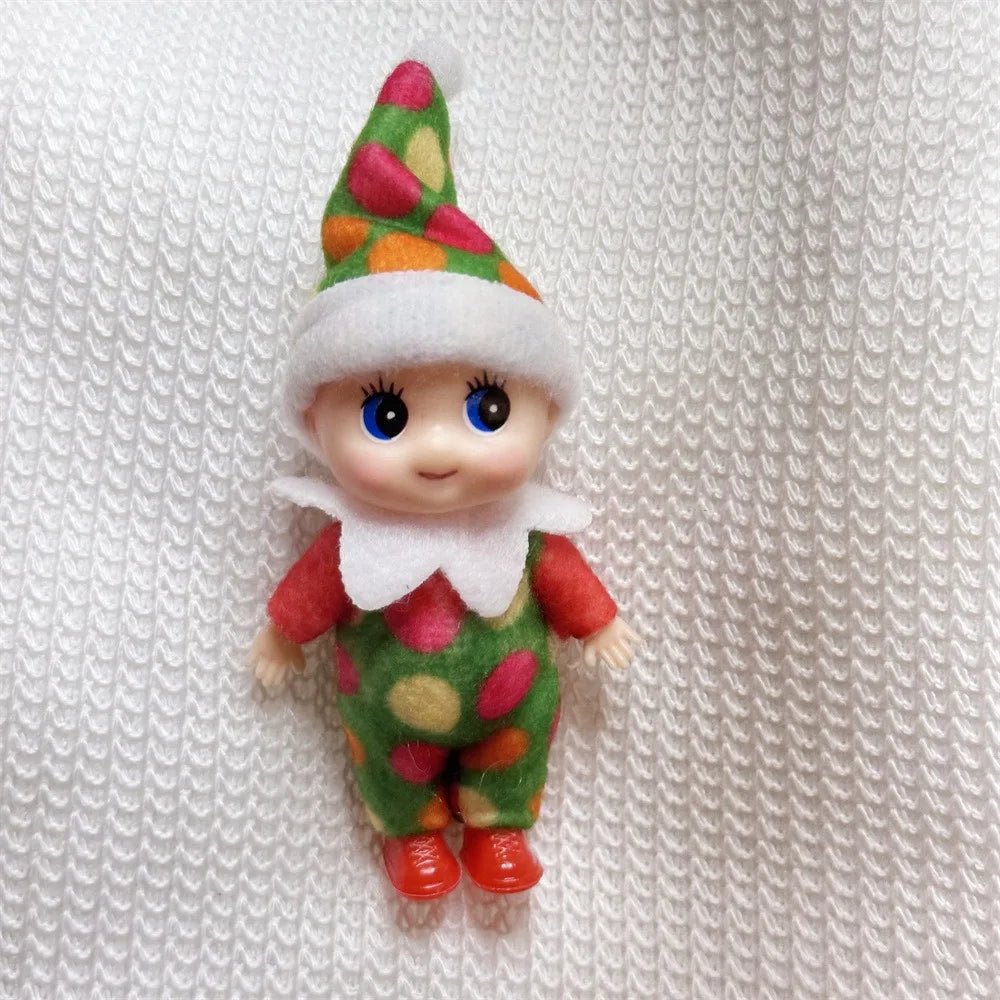 Christmas Mini Baby Elf Dolls Todder Elves Shining Kindness Craft Babies Doll Toy Decoration On The Shelf Gift For Girl Boy Kid - Kaiju Mafia