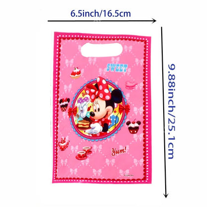 Disney Minnie Mouse Gift Bag Theme Birthday Party Decoration Candy Box Packaging Biscuit Storage Supplies Decorative Backpack - Kaiju Mafia