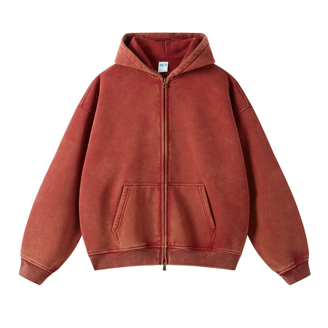 Batik fleece zippered hoodie - Kaiju Mafia