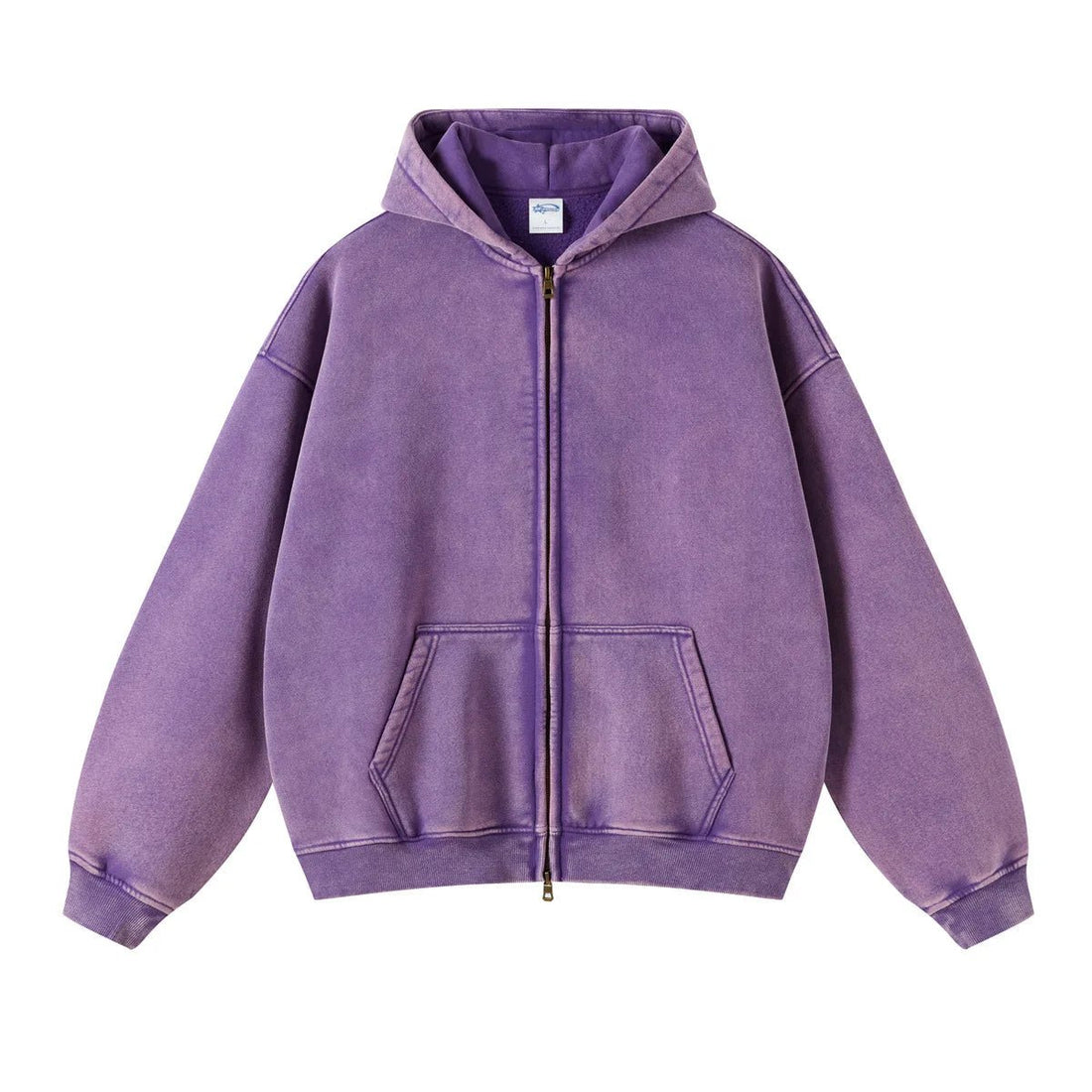 Batik fleece zippered hoodie - Kaiju Mafia