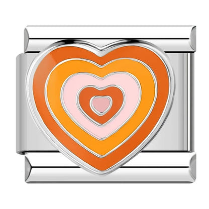 Hapiship Romantic Colour Heart Star Flwoer Tai Chi Italian Charm Links Fit 9mm Stainless Steel Bracelet Jewelry DIY Making DJ597 - Kaiju Mafia