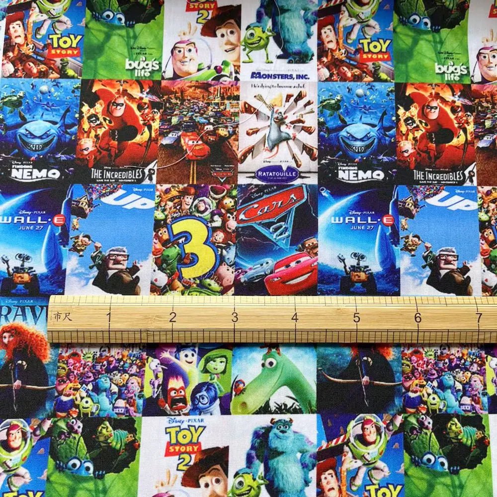 disney fabric 140x50CM Cartoon cotton fabric Patchwork Tissue Kid Home Textile Sewing Doll Dress Curtain Polyester cotton Fabric - Kaiju Mafia