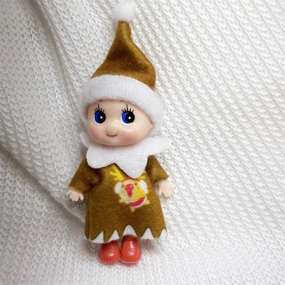 Christmas Mini Baby Elf Dolls Todder Elves Shining Kindness Craft Babies Doll Toy Decoration On The Shelf Gift For Girl Boy Kid - Kaiju Mafia
