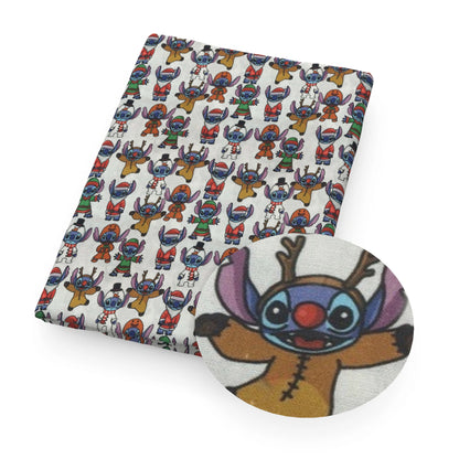 Disney Lilo and Stitch 50*145cm Polyester Cotton Fabric Sewing Quilting Fabric Needlework Material DIY Handmade - Kaiju Mafia