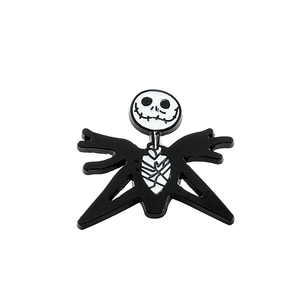 Disney The Nightmare Before Christmas Enamel Pin Cartoon Figure Sally Jack Skellington Metal Badge Brooch Kawaii Accessories - Kaiju Mafia