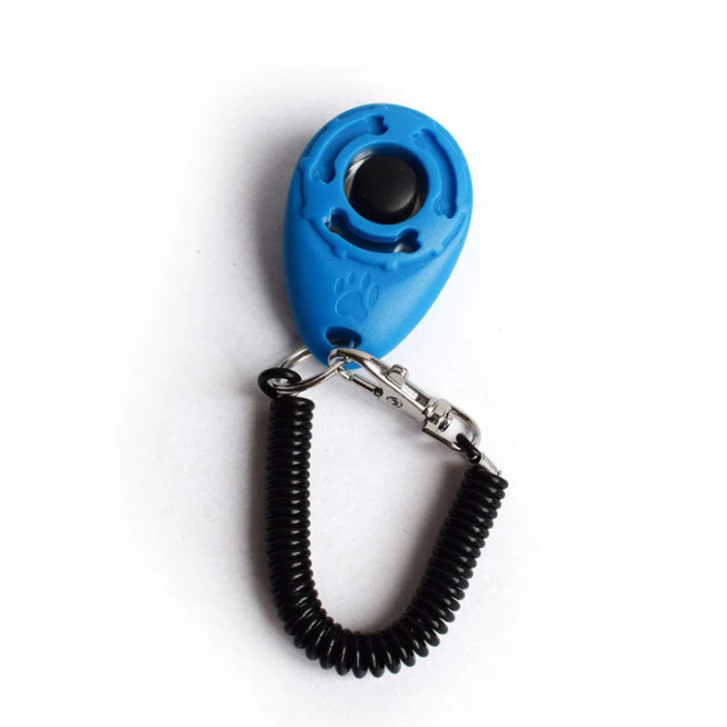 Adjustable Sound Clicker - Dog Training Tool with Wrist Strap and Key Chain