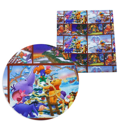 Disney Christmas Princess 50*145cm 100% Cotton Fabric Sewing Quilting Fabric Needlework Material DIY Handmade Patchework - Kaiju Mafia