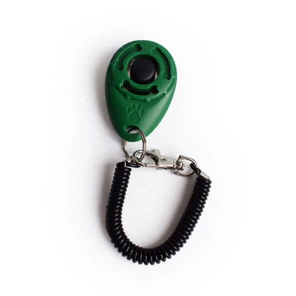 Adjustable Sound Clicker - Dog Training Tool with Wrist Strap and Key Chain