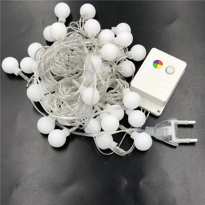ECLH 5M/10M 100 LED Garland String Fairy Ball Light For Wedding Christmas Holiday Decoration Lamp Festival Outdoor Lighting 220V - Kaiju Mafia