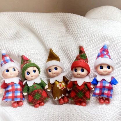 Christmas Mini Baby Elf Dolls Todder Elves Shining Kindness Craft Babies Doll Toy Decoration On The Shelf Gift For Girl Boy Kid - Kaiju Mafia