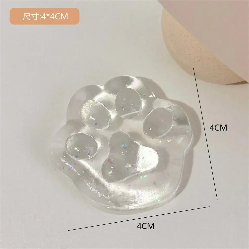 Mini Cat Paw Squeeze Toy Silicone Pinch Decompression Toy Plush TPR Fidget Sensory Toys For Kids Adults Gift - Kaiju Mafia
