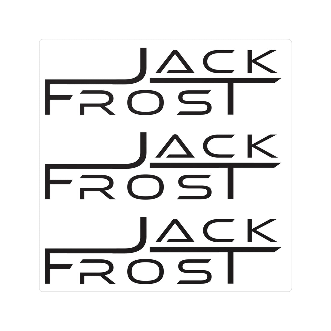 Jack Frost Triple Vinyl Kiss-Cut Stickers