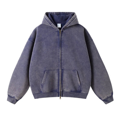 Batik fleece zippered hoodie - Kaiju Mafia