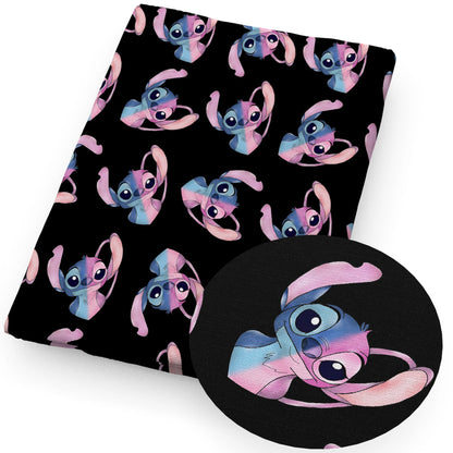 Disney Lilo And Stitch 50*145cm Polyester Cotton Fabric Sewing Quilting Fabric Needlework Material DIY Handmade - Kaiju Mafia