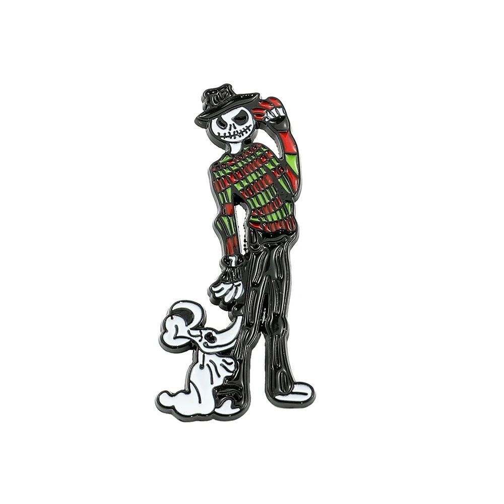Disney The Nightmare Before Christmas Enamel Pin Cartoon Figure Sally Jack Skellington Metal Badge Brooch Kawaii Accessories - Kaiju Mafia