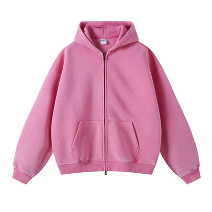 Batik fleece zippered hoodie - Kaiju Mafia