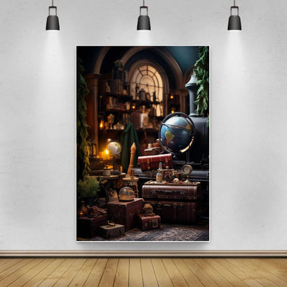 Magic Academy Vertical Section Backdrop Custom Hogwarts Theme Party Birthday Photography Poster Studio Decoration Background - Kaiju Mafia