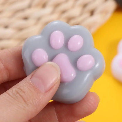 Mini Cat Paw Squeeze Toy Silicone Pinch Decompression Toy Plush TPR Fidget Sensory Toys For Kids Adults Gift - Kaiju Mafia