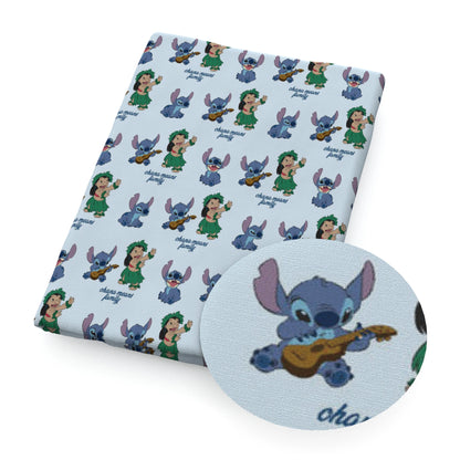 Disney Lilo and Stitch 50*145cm Polyester Cotton Fabric Sewing Quilting Fabric Needlework Material DIY Handmade - Kaiju Mafia