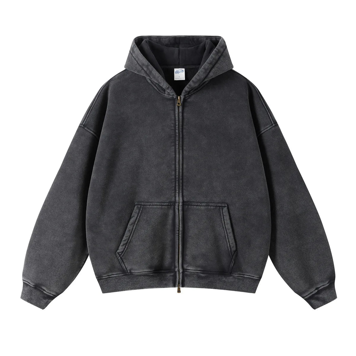 Batik fleece zippered hoodie - Kaiju Mafia