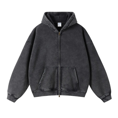 Batik fleece zippered hoodie - Kaiju Mafia