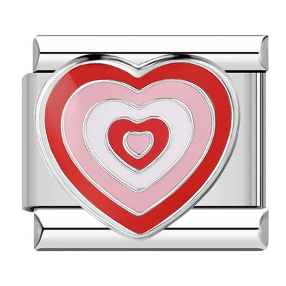 Hapiship Romantic Colour Heart Star Flwoer Tai Chi Italian Charm Links Fit 9mm Stainless Steel Bracelet Jewelry DIY Making DJ597 - Kaiju Mafia