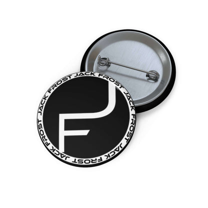 Black Circle Jack Frost Logo Pin Buttons