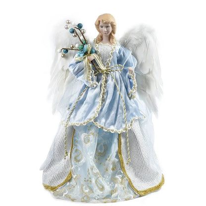 Hot 40cm Christmas Angel Doll Figurine Toy Treetop Ornaments Standing Birthday Natal Decorations Navidad Home Decor novedades - Kaiju Mafia