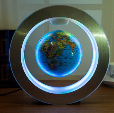 Round LED World Map Floating Globe Magnetic Levitation Light Anti Gravity Magic - Kaiju Mafia