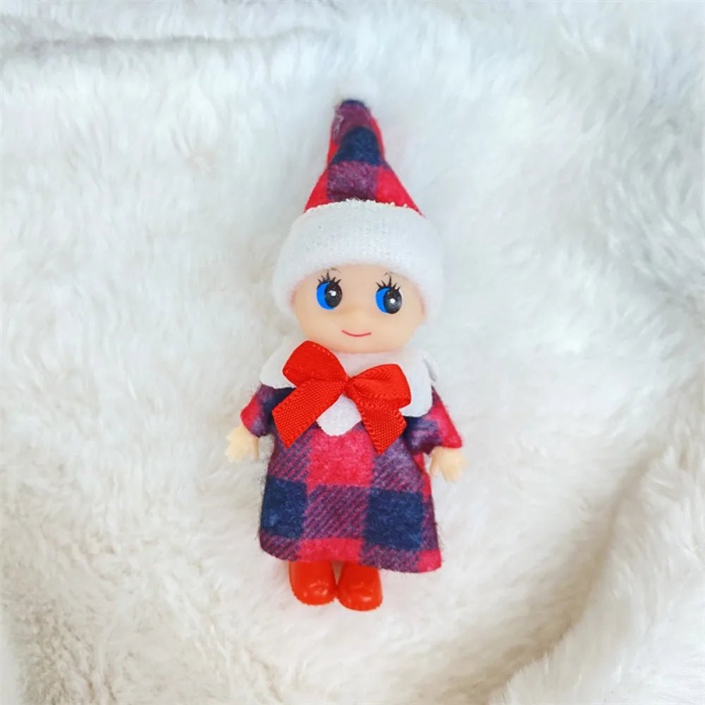 Christmas Mini Baby Elf Dolls Todder Elves Shining Kindness Craft Babies Doll Toy Decoration On The Shelf Gift For Girl Boy Kid - Kaiju Mafia