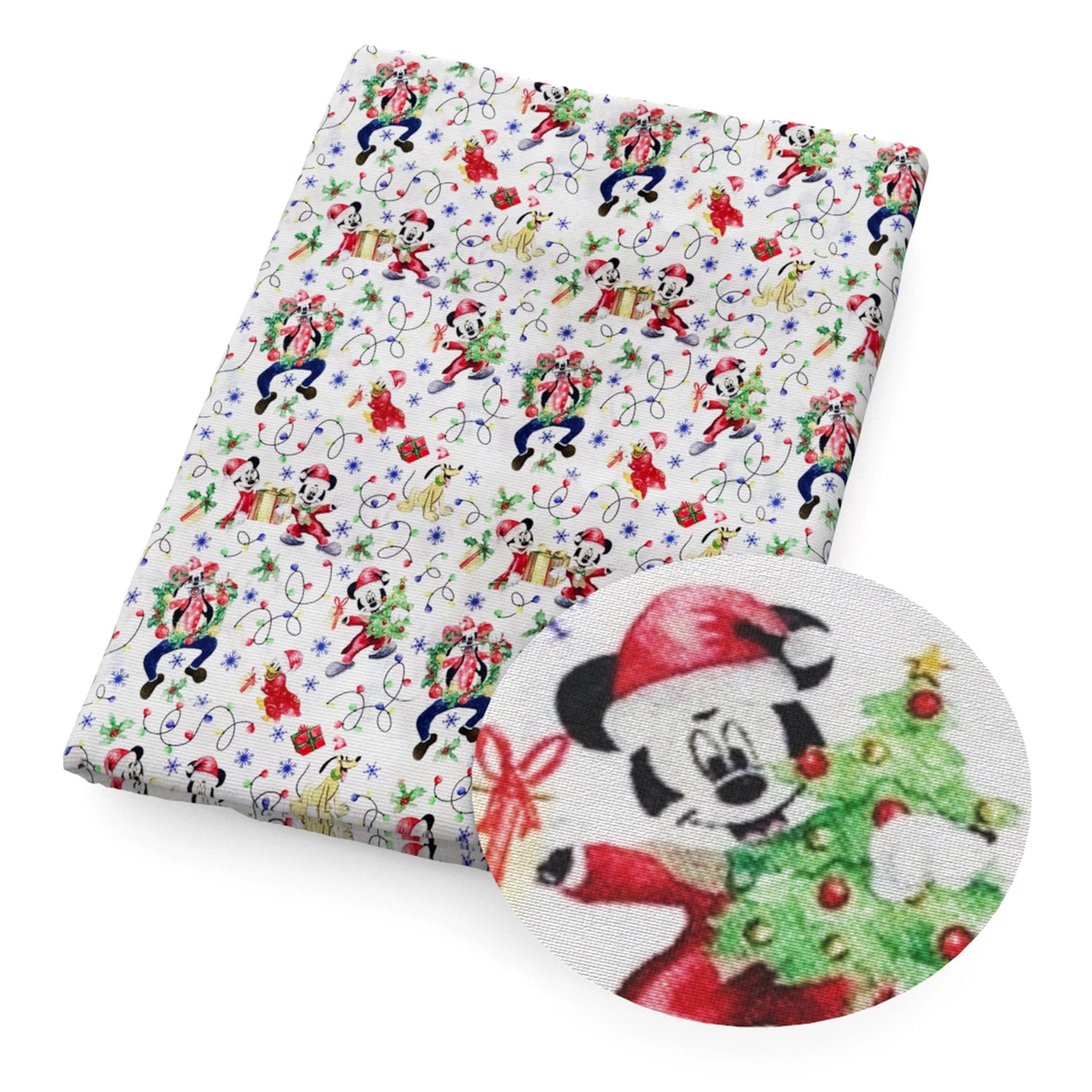 Disney Christmas Princess 50*145cm 100% Cotton Fabric Sewing Quilting Fabric Needlework Material DIY Handmade Patchework - Kaiju Mafia