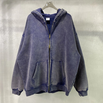 Batik fleece zippered hoodie - Kaiju Mafia