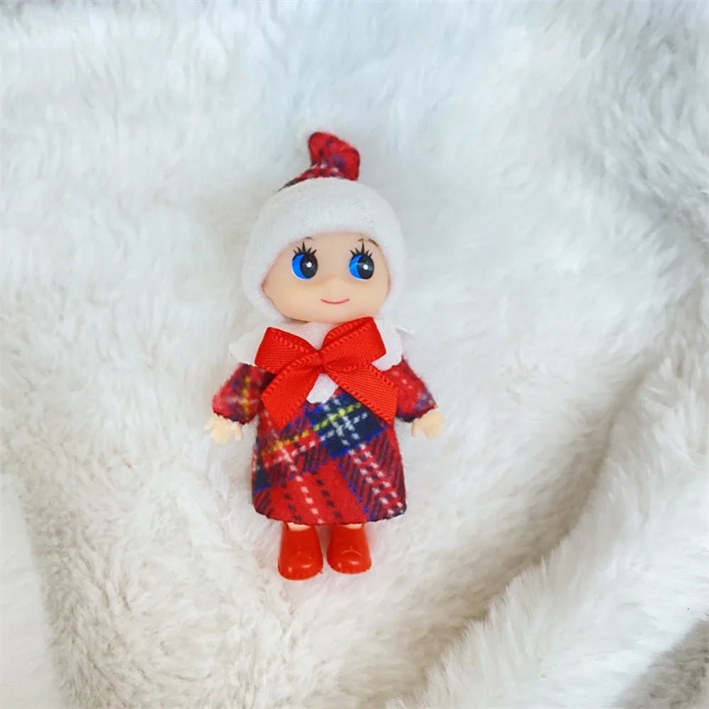Christmas Mini Baby Elf Dolls Todder Elves Shining Kindness Craft Babies Doll Toy Decoration On The Shelf Gift For Girl Boy Kid - Kaiju Mafia