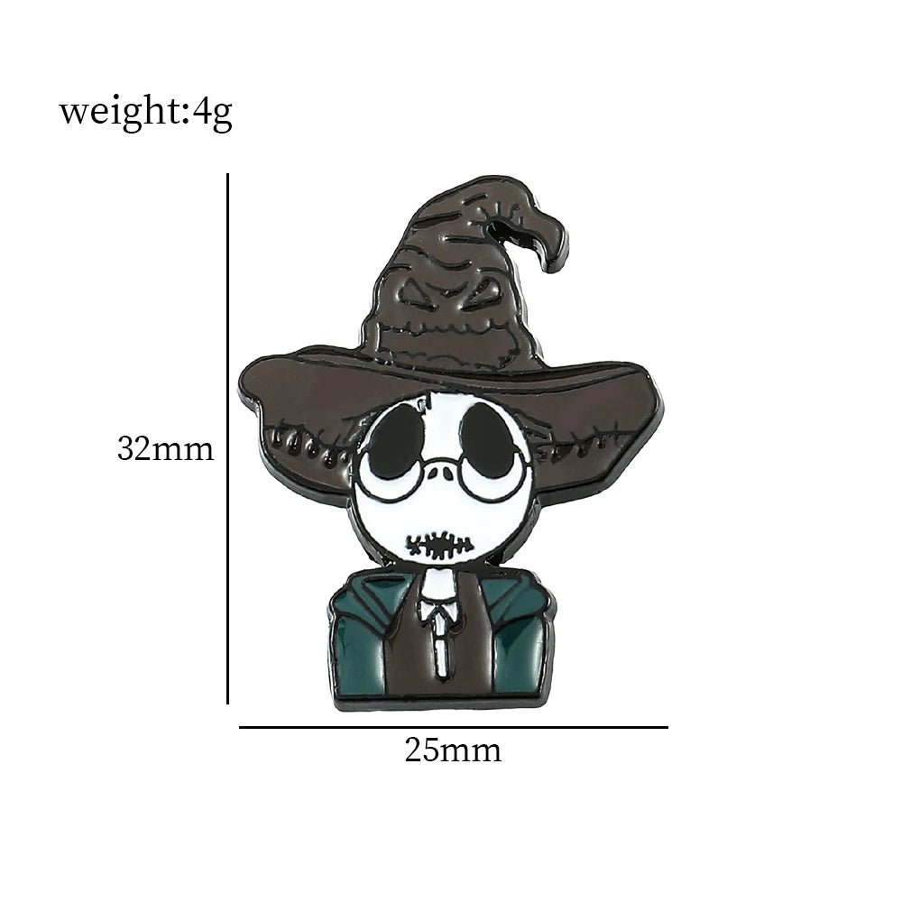 Disney The Nightmare Before Christmas Enamel Pin Cartoon Figure Sally Jack Skellington Metal Badge Brooch Kawaii Accessories - Kaiju Mafia