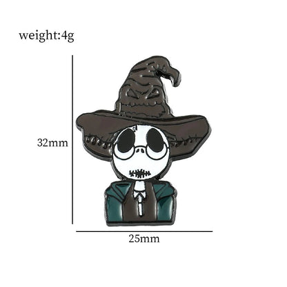 Disney The Nightmare Before Christmas Enamel Pin Cartoon Figure Sally Jack Skellington Metal Badge Brooch Kawaii Accessories - Kaiju Mafia