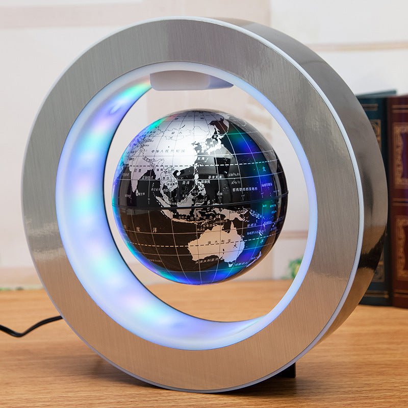 Round LED World Map Floating Globe Magnetic Levitation Light Anti Gravity Magic - Kaiju Mafia